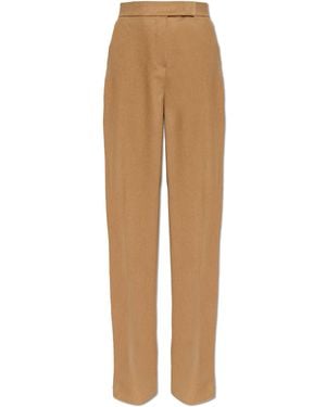 Max Mara Wool Pants 'Filato' - Natural
