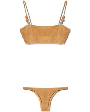 Oséree Two-Piece Swimsuit With Lurex Thread - White