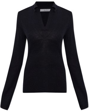 Max Mara Silk Polo "Gergo" - Black