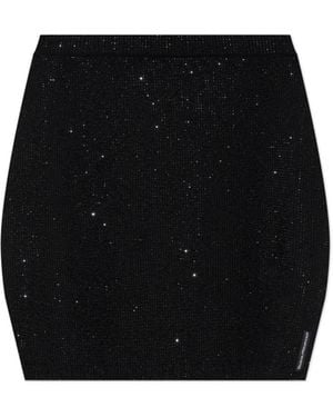 Alexander Wang Short Sequin Skirt - Black