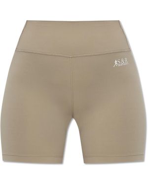 Sporty & Rich Training Shorts 'Sr Runner Biker' - Natural