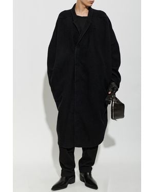 Rick Owens Wool Coat 'Poiret' - Black