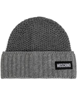 Moschino Cap With Logo Patch - Black