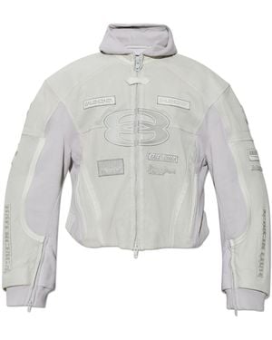 Balenciaga Jacket With Logo - White