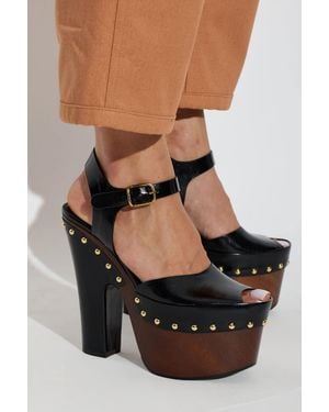 Chloé 'Meret' Platform Sandals - Black