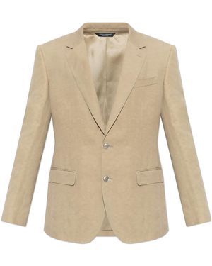 Dolce & Gabbana Single-Vent Blazer - Natural