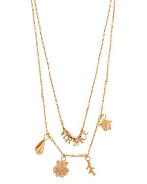 Versace Necklace With Charms - Metallic