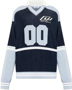 Off-White c/o Virgil Abloh Jumper With Logo - Blue