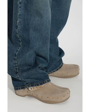 Scholl Suede Mules 'Pescura Phoebe' - Blue