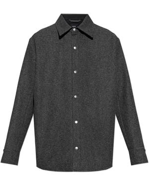 A.P.C. Thick Wool Shirt - Grey