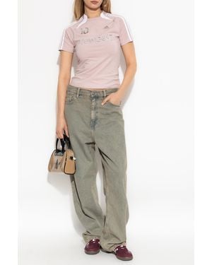 adidas Originals T-Shirt With Printed Logo - Pink