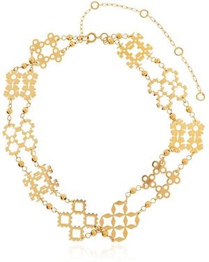 Tory Burch Choker With Pendants - Metallic