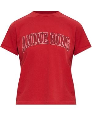 Anine Bing T-Shirt 'Shelley' - Red
