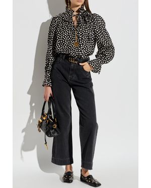 Chloé Jeans With Logo - Gray
