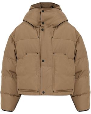 DSquared² Puffer Jacket With Logo - Brown