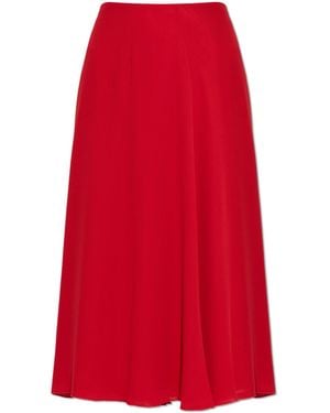Valentino Garavani Silk Skirt - Red