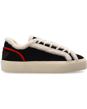 Inuikii "Lila Shearling Lace Up" Sports Shoes - Black
