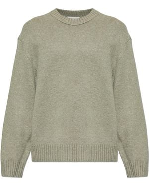 FRAME Cashmere Jumper With A Crew Neck - Green
