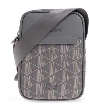 Lacoste Shoulder Bag With Logo - Grey
