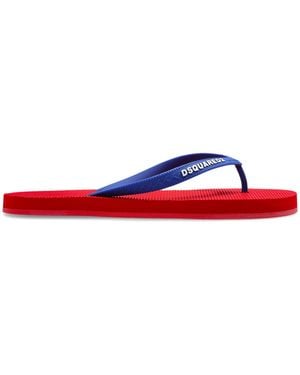 DSquared² Flip-Flops With Logo - Red