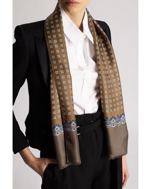 Saint Laurent Silk Scarf - Green