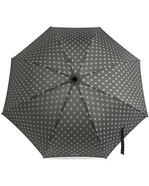 Moschino Parasol With Monogram - Gray
