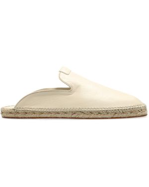 Lanvin Leather Slides - White