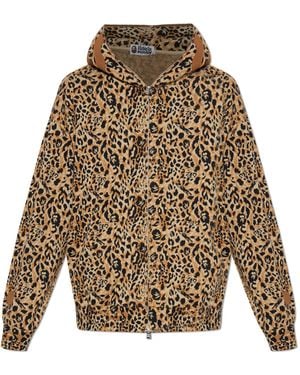 A Bathing Ape Sweatshirt With Animal Motif - Natural