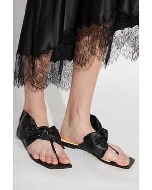 Givenchy 'Boudoir Bow Thongs' Flip-Flops - Black