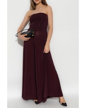 Alaïa Jumpsuit With Wide Legs - Red