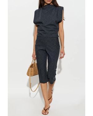 Christopher Esber Top 'Banyan Bias' - Blue