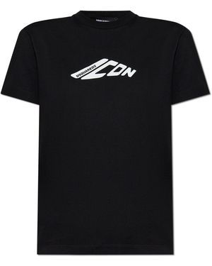 DSquared² T-Shirt With Logo - Black