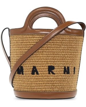 Marni 'Tropicalia' Bucket Bag - Brown