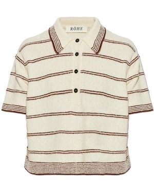 Rohe Striped Polo - Natural