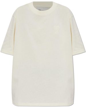 Ami Paris T-Shirt With Logo - White