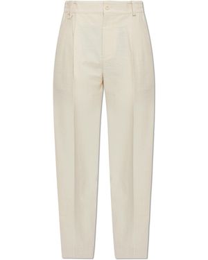 Jacquemus Cotton Trousers 'Croisiere' - White
