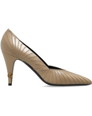 Versace 'Gianni' Heeled Shoes - Brown