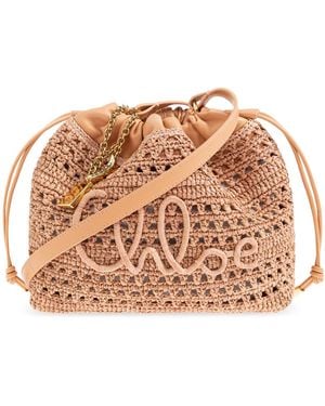 Chloé "Summer Banana Mini" Bag - Natural