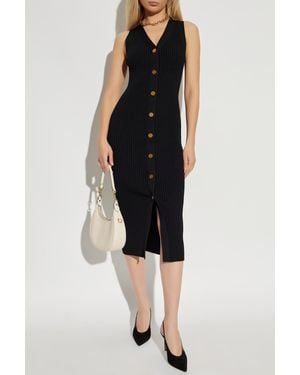 MICHAEL Michael Kors Ribbed Bodycon Dress - Black