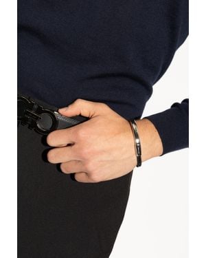Ferragamo Bracelet With Engraved Logo - Blue