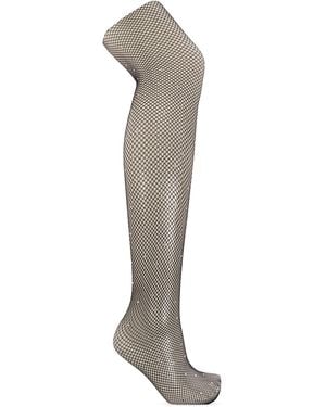Heist Studios 'Crystal Fishnets' Stockings - Black
