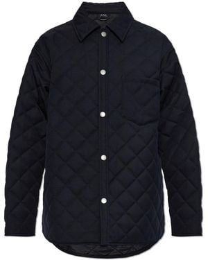 A.P.C. Quilted Jacket 'Georges' - Blue
