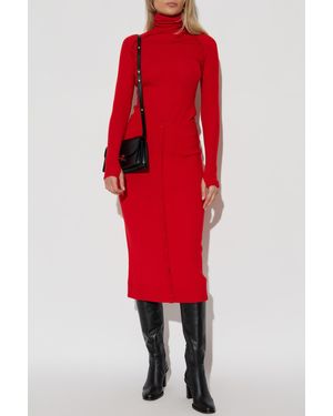 Victoria Beckham Wool Turtleneck - Red