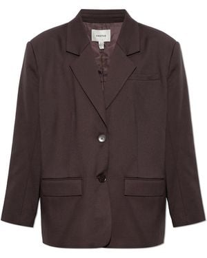 Gestuz 'Gzpaula' Blazer With Single Vent - Brown