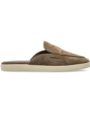 Tory Burch "Ballet Sport" Slides - Brown