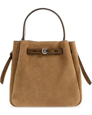 Tory Burch Suede Bag "Romy" - Brown