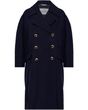 Balenciaga Wool Coat - Blue