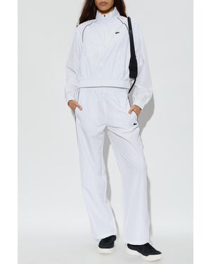 Lacoste Lightweight Stand-Up Collar Jacket - White