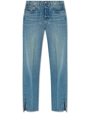 Anine Bing Roy Straight Leg Jeans - Blue
