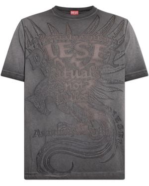 DIESEL T-Shirt 'T-Rawjust-Aa1' - Grey